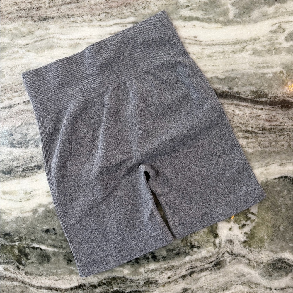 OQQ High Waist Ruched Booty Scrunch Biker Shorts